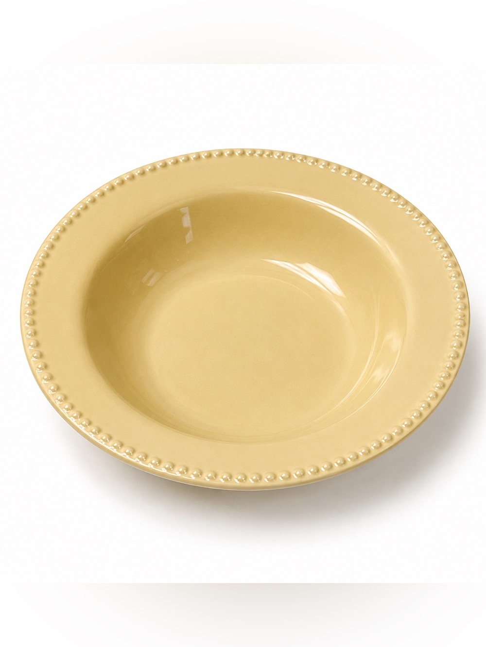 Pottery Barn Emma Yellow (Discontinued) Large Rim Soup Bowl (Excellent Used)